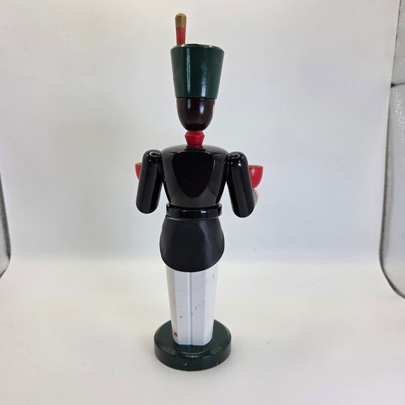 Erzgebirge German Candle Holder Soldier Volkskunst Seiffen Schalling - Picture 3 of 14